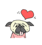 パグ犬プルーちゃん（個別スタンプ：11）