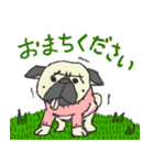 パグ犬プルーちゃん（個別スタンプ：17）