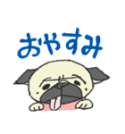 パグ犬プルーちゃん（個別スタンプ：22）