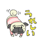 パグ犬プルーちゃん（個別スタンプ：34）