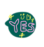 日常カラフル黒板吹き出し♬（個別スタンプ：5）