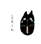 顔長めの猫たち（個別スタンプ：7）