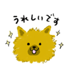 礼儀正しいポメラニアン（個別スタンプ：8）