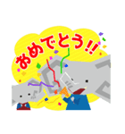 働くジョブゾウ スタンプ（個別スタンプ：12）