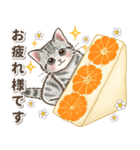 やさしい猫のポップアップ 4.5☆ゆる敬語（個別スタンプ：9）