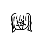 女の子スタンプ（イラスト）（個別スタンプ：3）
