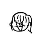 女の子スタンプ（イラスト）（個別スタンプ：4）
