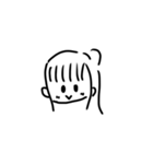 女の子スタンプ（イラスト）（個別スタンプ：5）