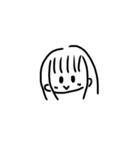 女の子スタンプ（イラスト）（個別スタンプ：6）