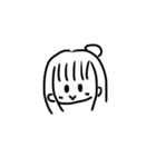 女の子スタンプ（イラスト）（個別スタンプ：7）