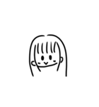 女の子スタンプ（イラスト）（個別スタンプ：8）
