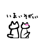 がんばってかきました。ねこを（個別スタンプ：13）