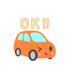 可愛い車【オレンジ】（個別スタンプ：7）
