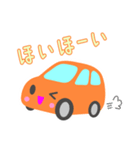 可愛い車【オレンジ】（個別スタンプ：14）