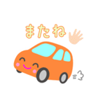 可愛い車【オレンジ】（個別スタンプ：39）