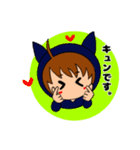 猫耳パーカー女子の日常スタンプ+α。（個別スタンプ：7）
