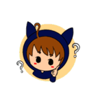 猫耳パーカー女子の日常スタンプ+α。（個別スタンプ：14）