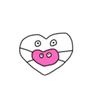 ハートをくばるケビンくん（個別スタンプ：2）