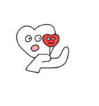 ハートをくばるケビンくん（個別スタンプ：15）