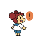 もこもこガールちゃん（個別スタンプ：2）