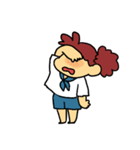 もこもこガールちゃん（個別スタンプ：5）