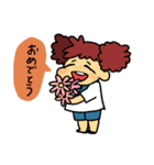 もこもこガールちゃん（個別スタンプ：9）