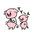 子豚の親子スタンプ（個別スタンプ：2）