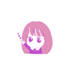 甘えん坊な女の子（個別スタンプ：16）