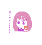 甘えん坊な女の子（個別スタンプ：21）