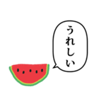 すいか 落書き と ふきだし（個別スタンプ：22）