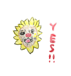 色鉛筆ひまわりライオン（個別スタンプ：6）