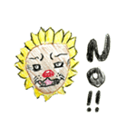 色鉛筆ひまわりライオン（個別スタンプ：8）