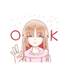 インナーカラーの双子（個別スタンプ：3）