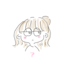 イラストスタンプ（女の子）（個別スタンプ：4）