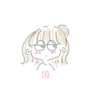 イラストスタンプ（女の子）（個別スタンプ：5）