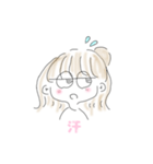 イラストスタンプ（女の子）（個別スタンプ：6）