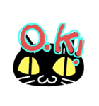 くろねこ〜スタンプ（個別スタンプ：4）