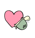 【愛】があふれるどうぶつ（個別スタンプ：4）