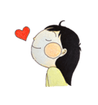 おんなのこ(夏バージョン)（個別スタンプ：4）