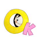 おんなのこ(夏バージョン)（個別スタンプ：11）