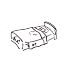 手描きかつ手抜き（個別スタンプ：3）
