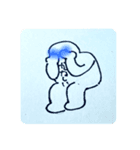 手描きかつ手抜き（個別スタンプ：5）