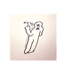 手描きかつ手抜き（個別スタンプ：8）