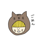 被り物の仲間たち（個別スタンプ：5）