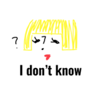無表情のガール2（個別スタンプ：1）