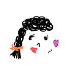 無表情なガール（個別スタンプ：1）