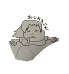 切り取りラクガキ AIちゃん（個別スタンプ：2）