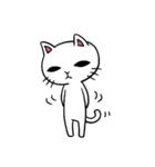 まったりしろねこ（個別スタンプ：1）
