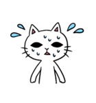 まったりしろねこ（個別スタンプ：3）