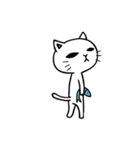 まったりしろねこ（個別スタンプ：6）